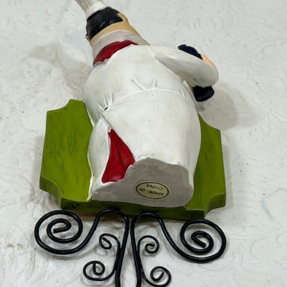 VTG Italian Chef "Life's Too Short...To Drink Cheap Wine!" Serving Wine Ornament - Picture 5 of 11